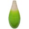 Contemporary Bamboo Floor Flower Vase Tear Drop Design for Dining, Living Room, Entryway Decoration Fill It with Dried Branches or Flowers, Green
